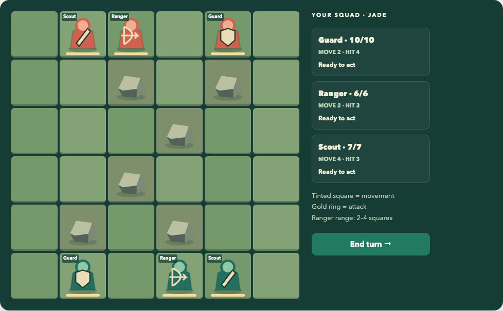 Tactics game preview